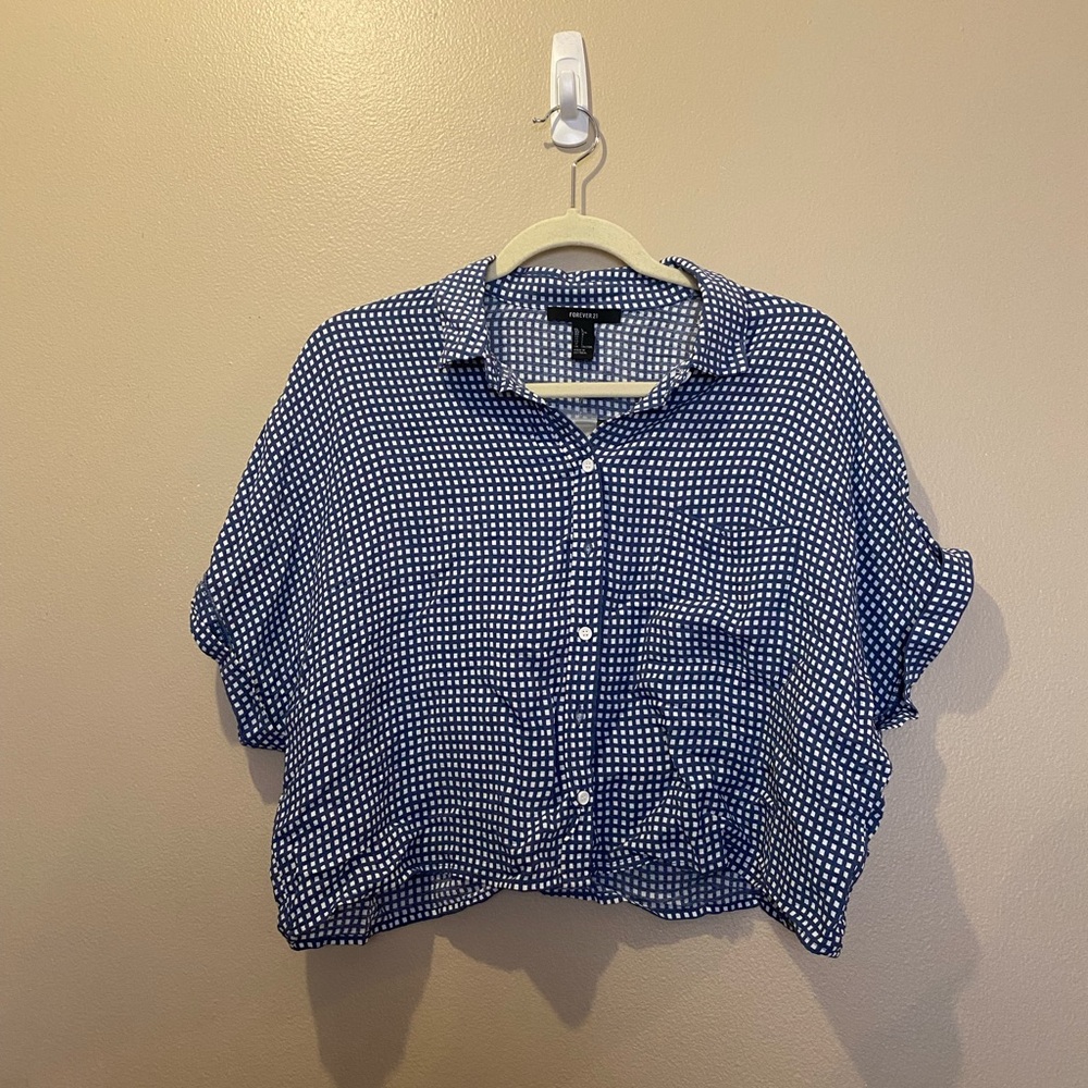 Forever 21 cropped button down